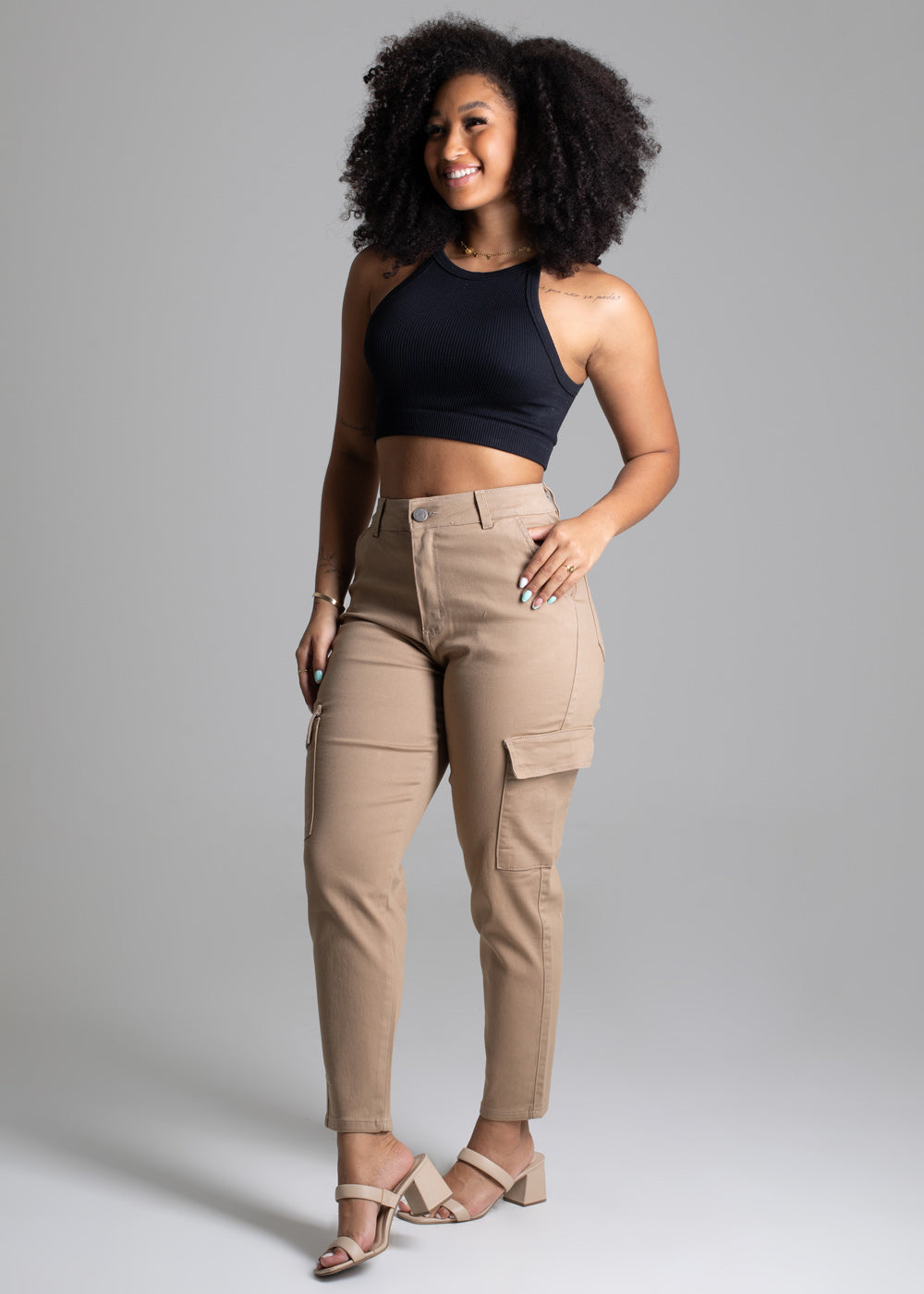 Calça Sarja Sawary Mom - 277667 MARROM