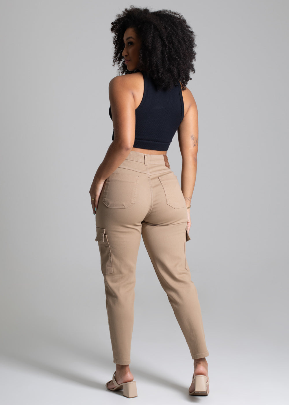 Calça Sarja Sawary Mom - 277667 MARROM