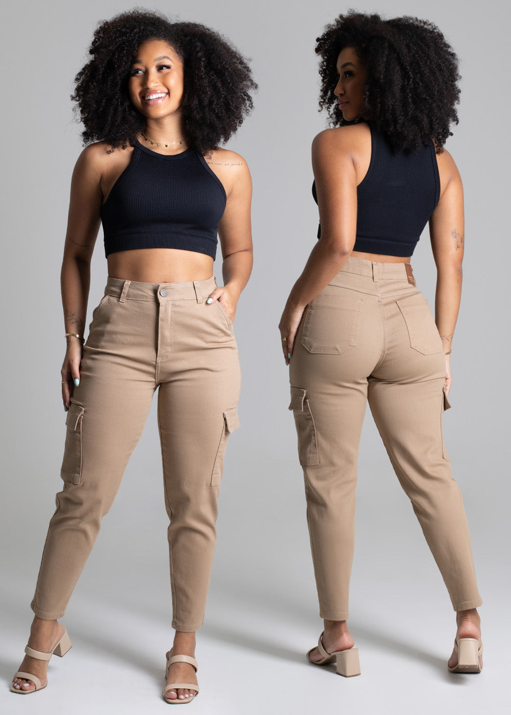 Calça Sarja Sawary Mom - 277667 MARROM