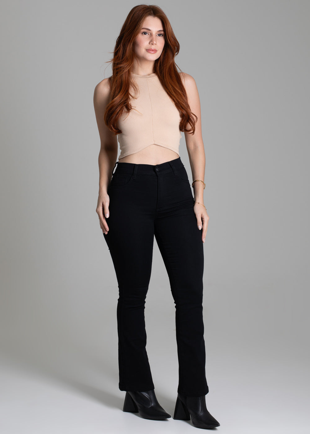 Calça Sarja Sawary Boot Cut Petit - 277726 PRETO