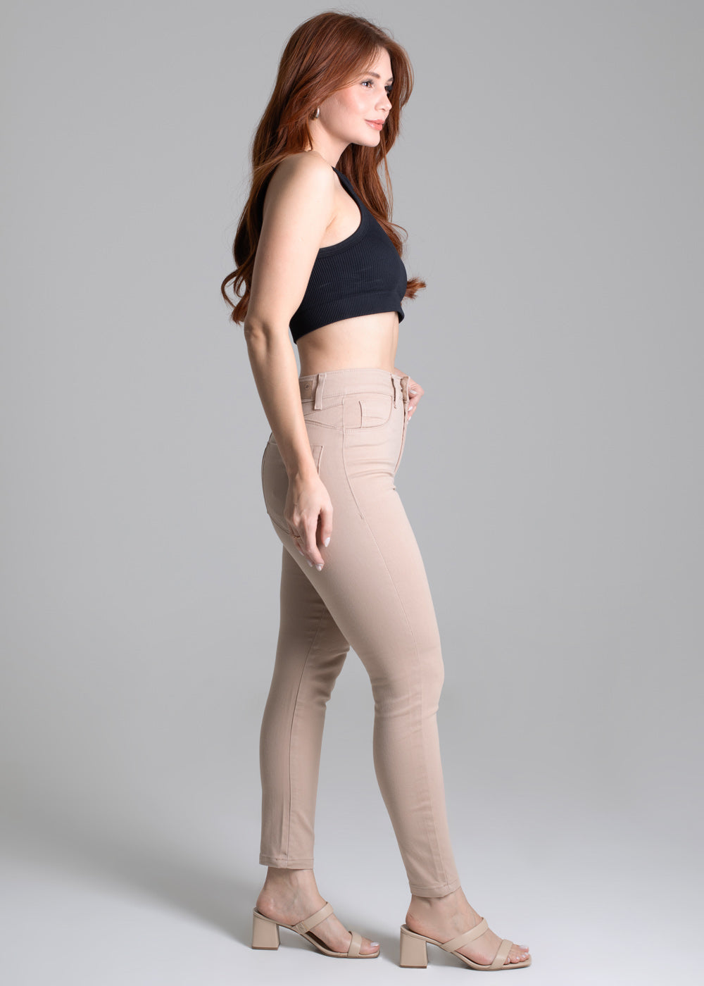 Calça Sarja Sawary  Push Up - 277757 BEGE