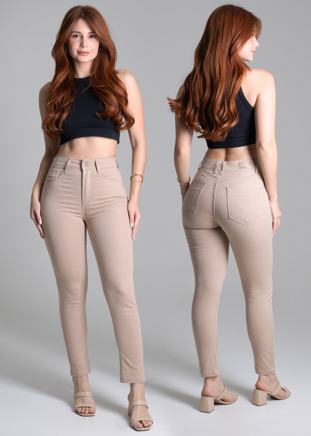 Calça Sarja Sawary  Push Up - 277757 BEGE