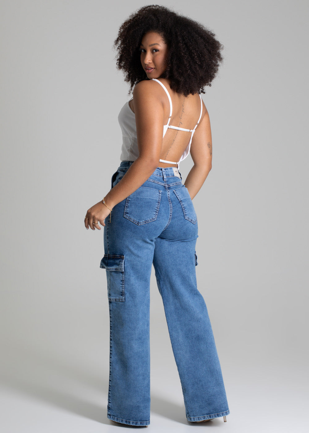 Calça Jeans Sawary Wide Leg - 277869 AZUL