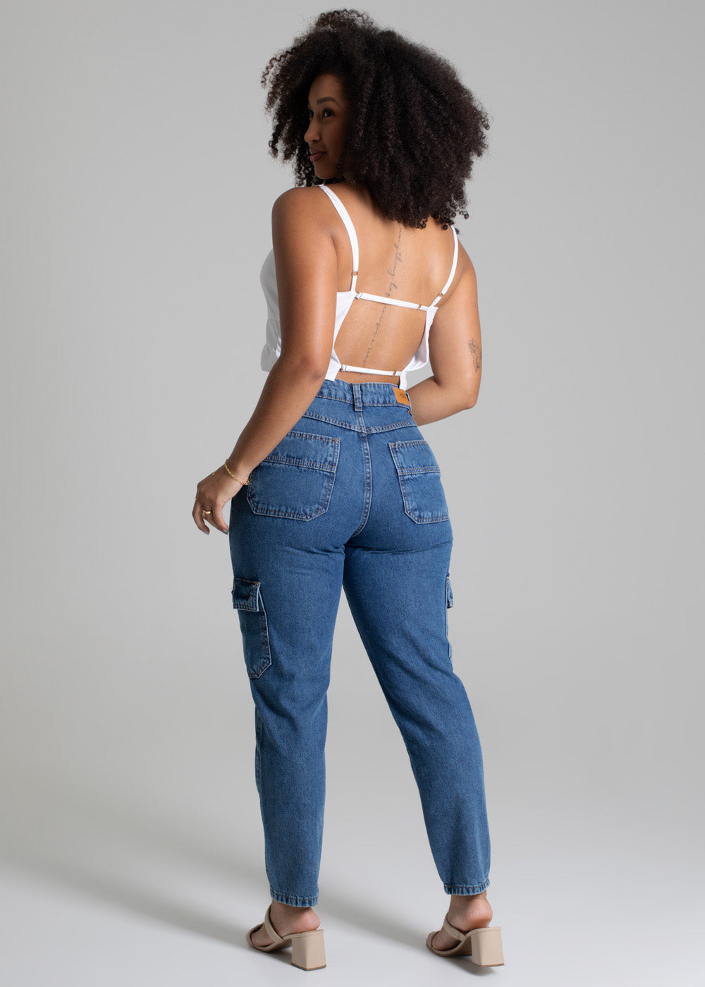 Calça Jeans Sawary Cargo - 277959 AZUL