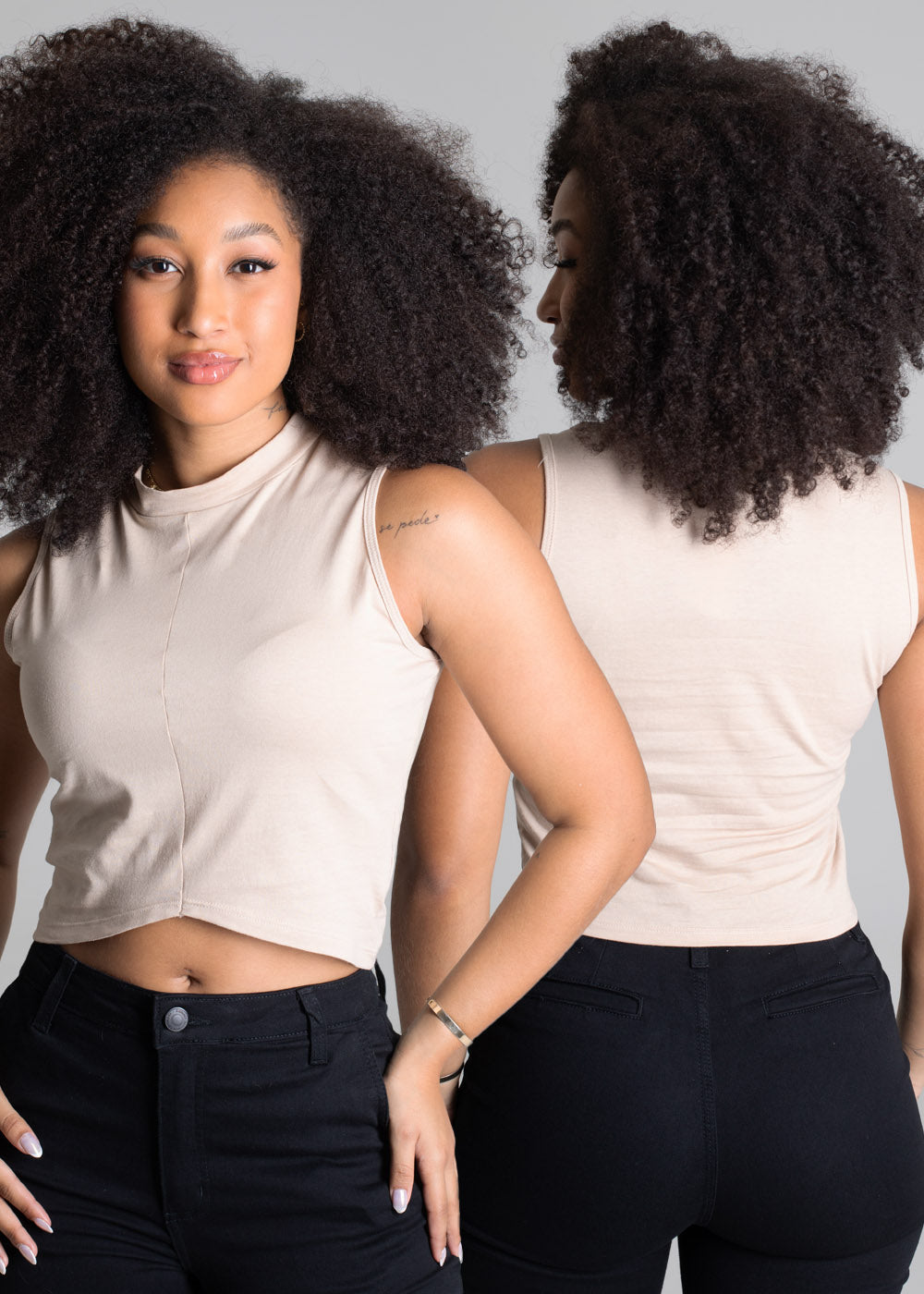 Cropped Sawary Regata - 277980 BEGE