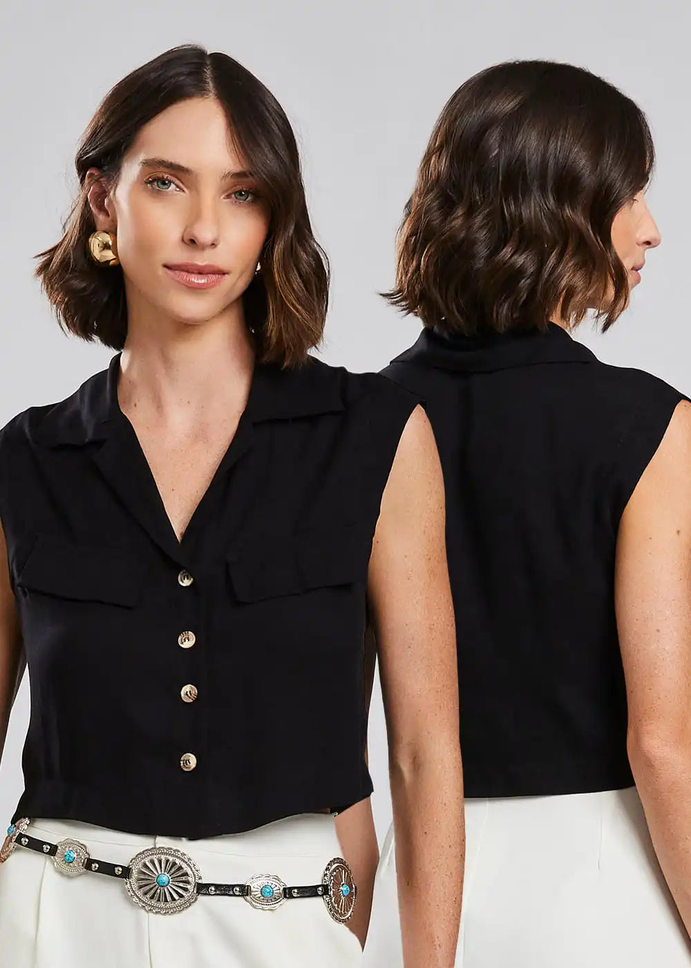 Colete Sawary Muscle - 280002 PRETO