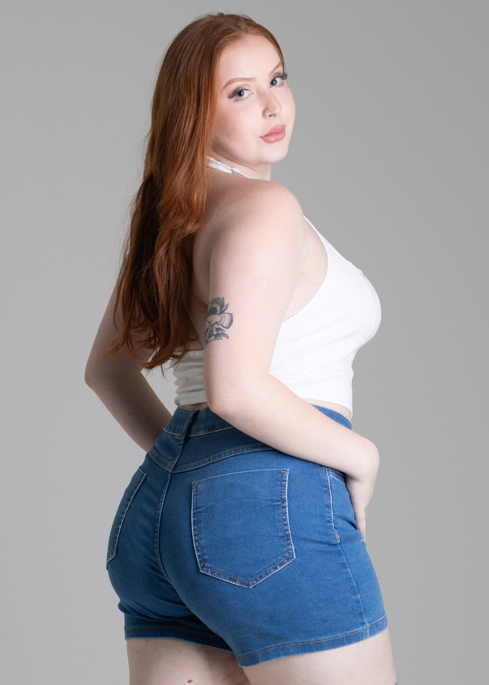 Shorts Jeans Sawary Plus Size - 278017 AZUL
