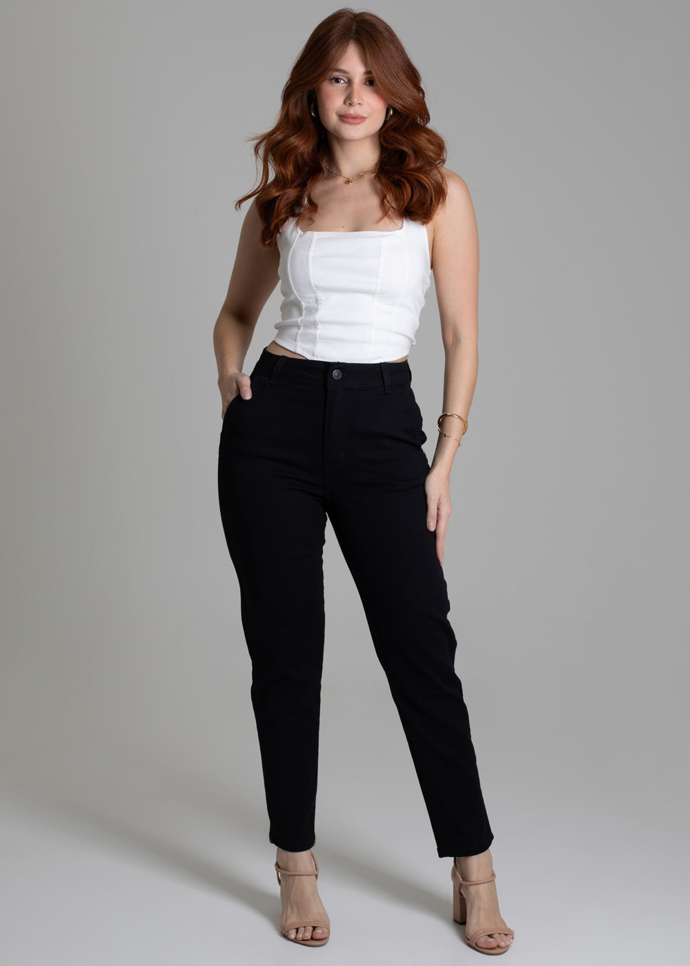 Calça Sarja Sawary Mom - 278145 PRETO