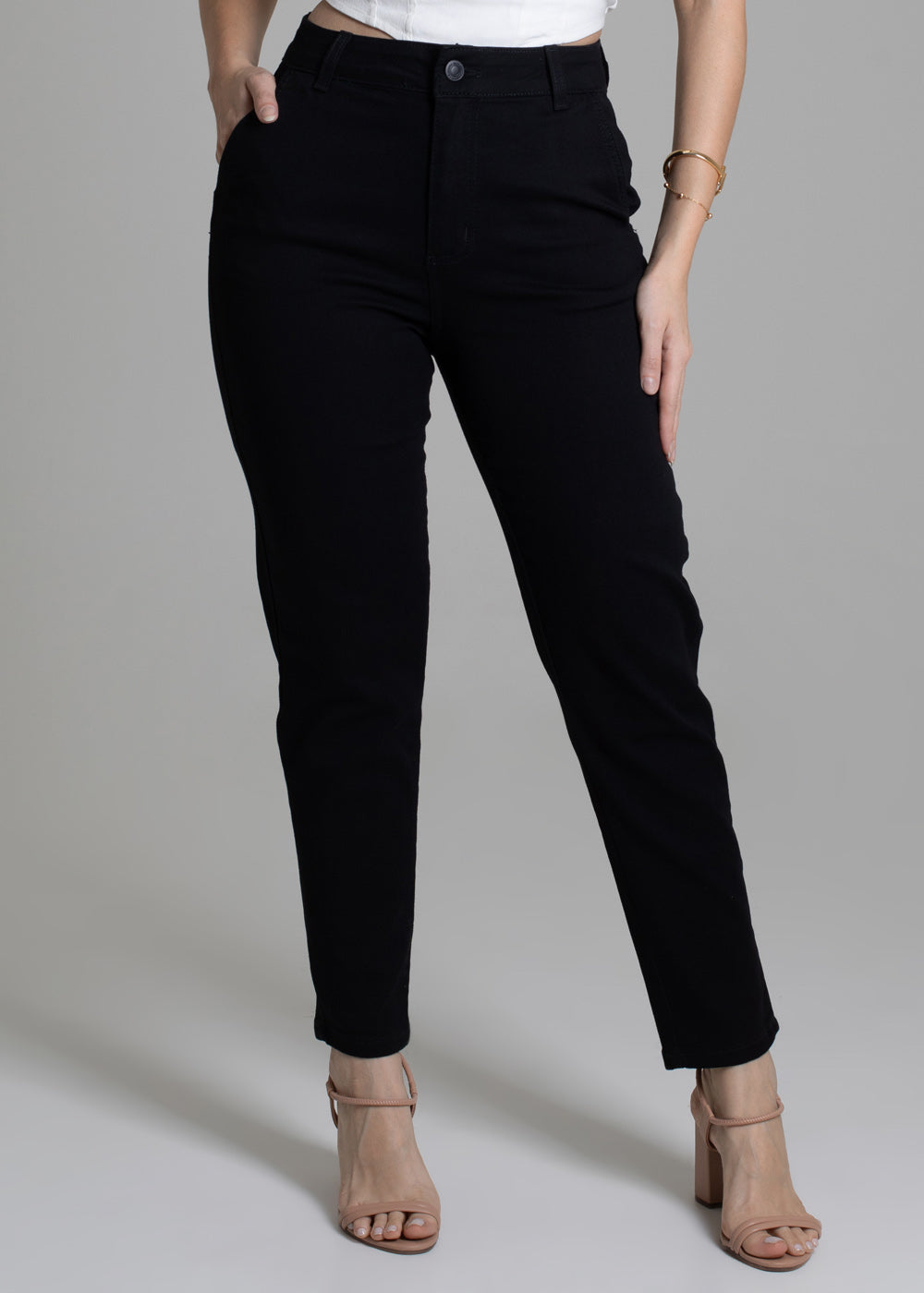 Calça Sarja Sawary Mom - 278145 PRETO