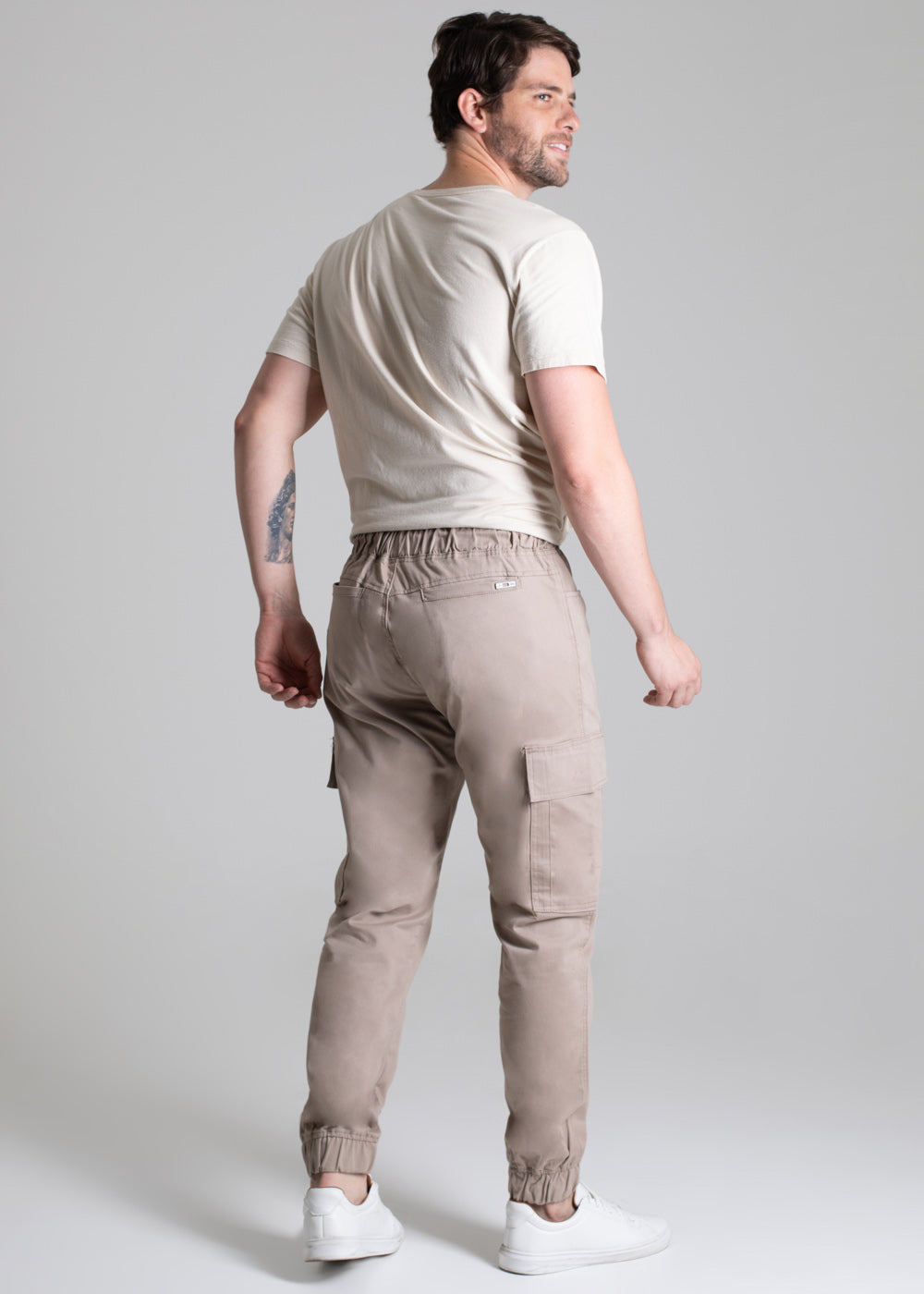 Calça Sarja Sawary Jogger - 278153 BEGE