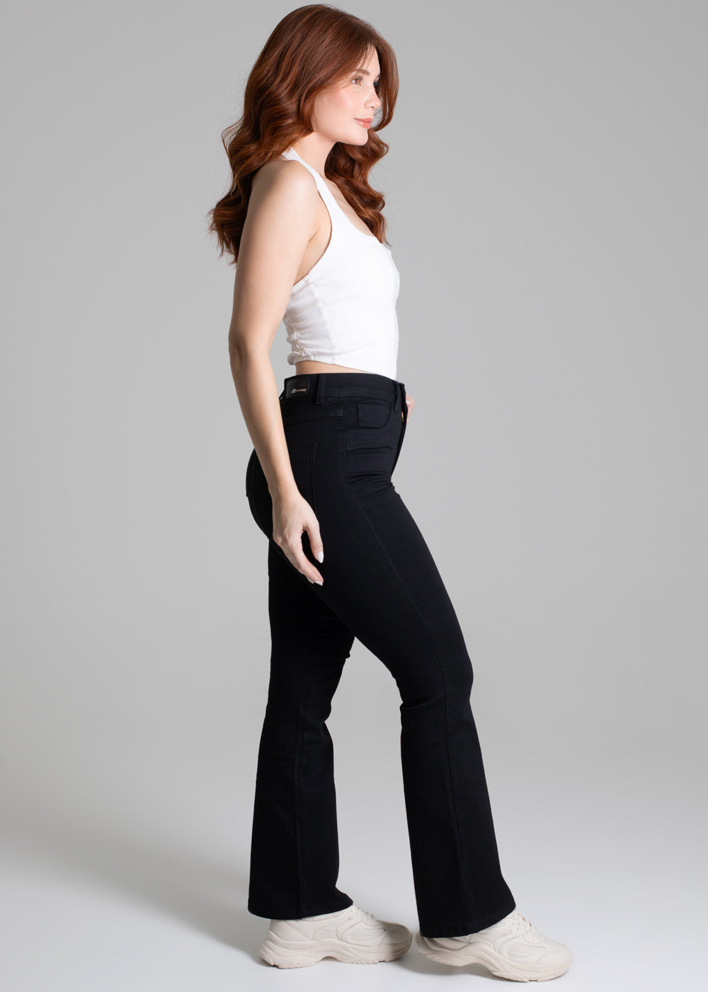 Calça Sarja Sawary Flare Petit - 278214 PRETO