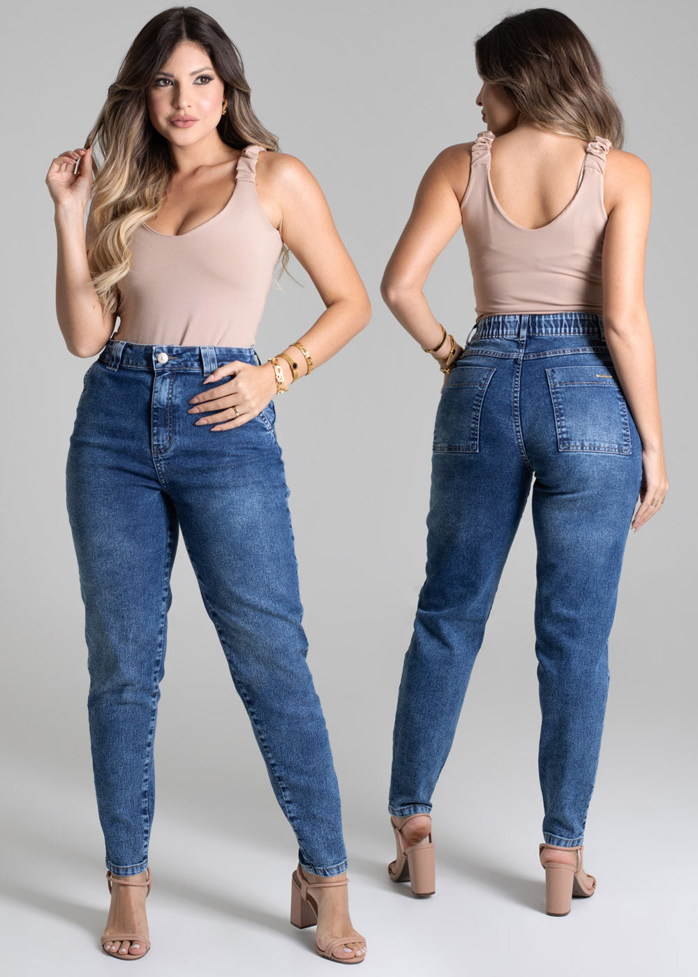 Calça Jeans Sawary Mom - 278231 AZUL