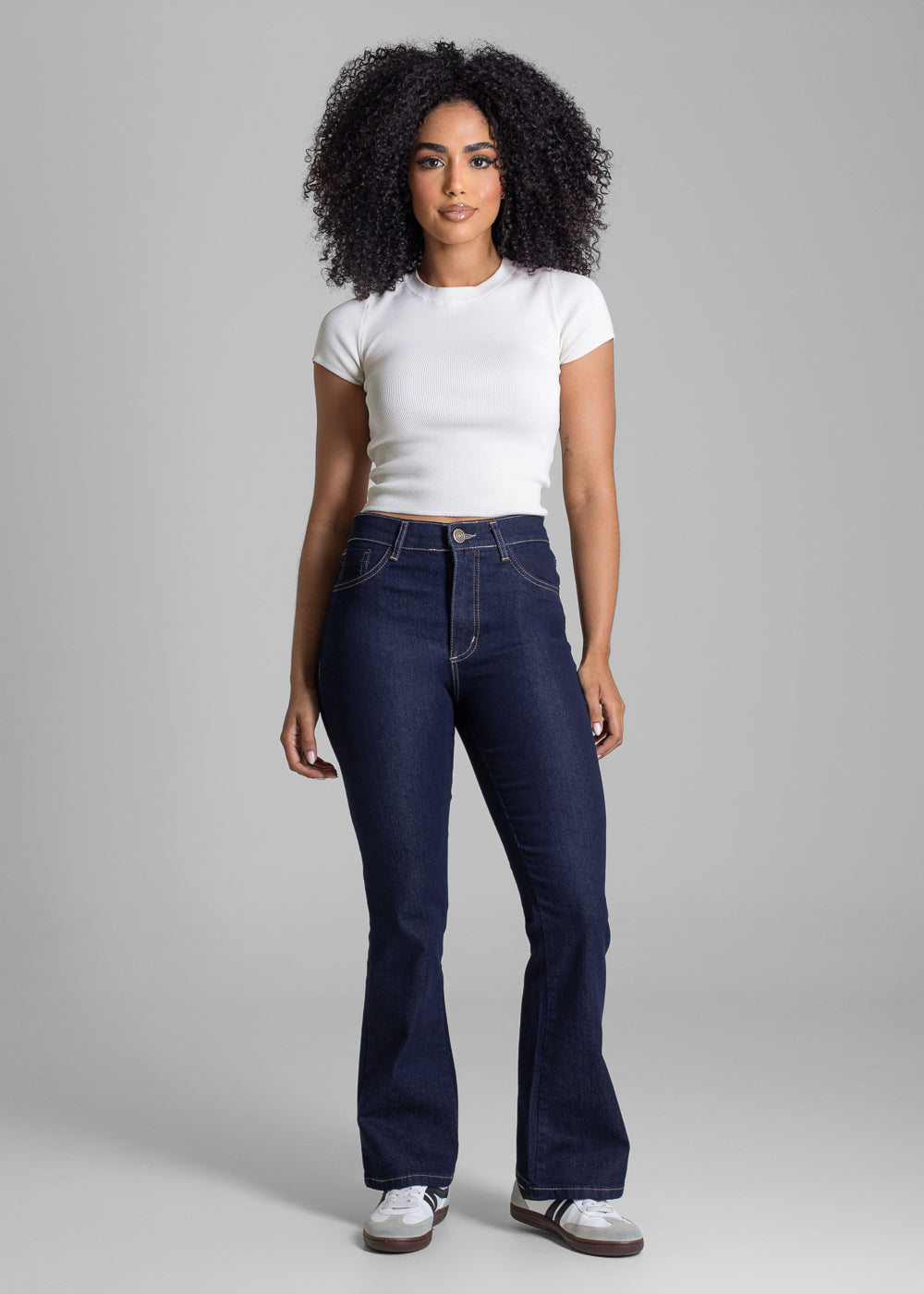 Calça Jeans Sawary Boot Cut Petit - 278258 AZUL