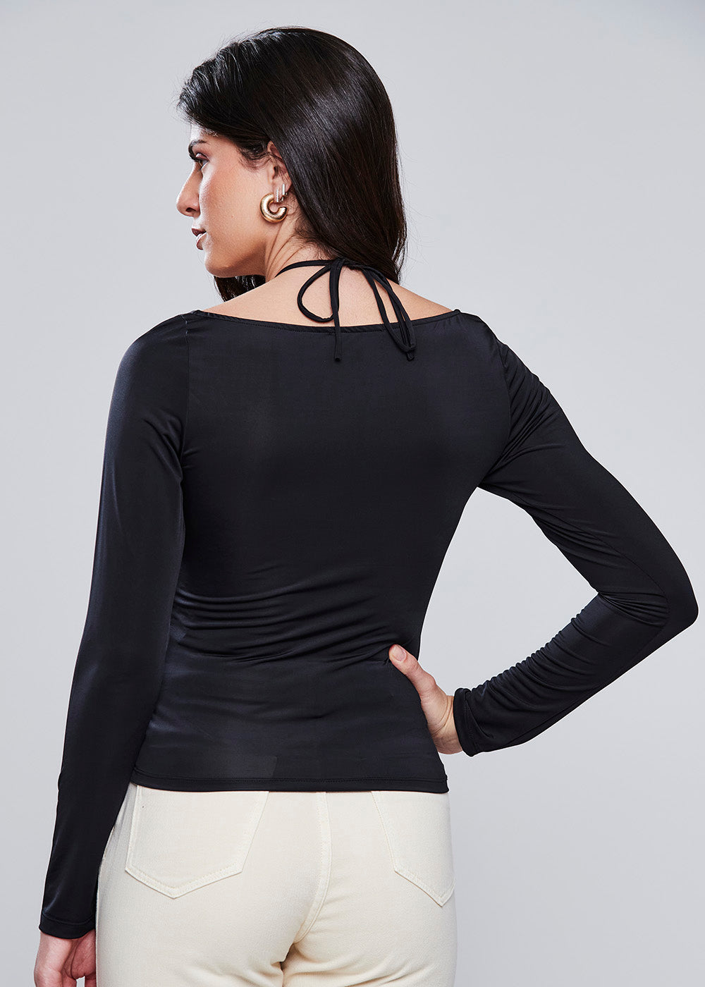 Blusa Sawary Franzido - 278308 PRETO