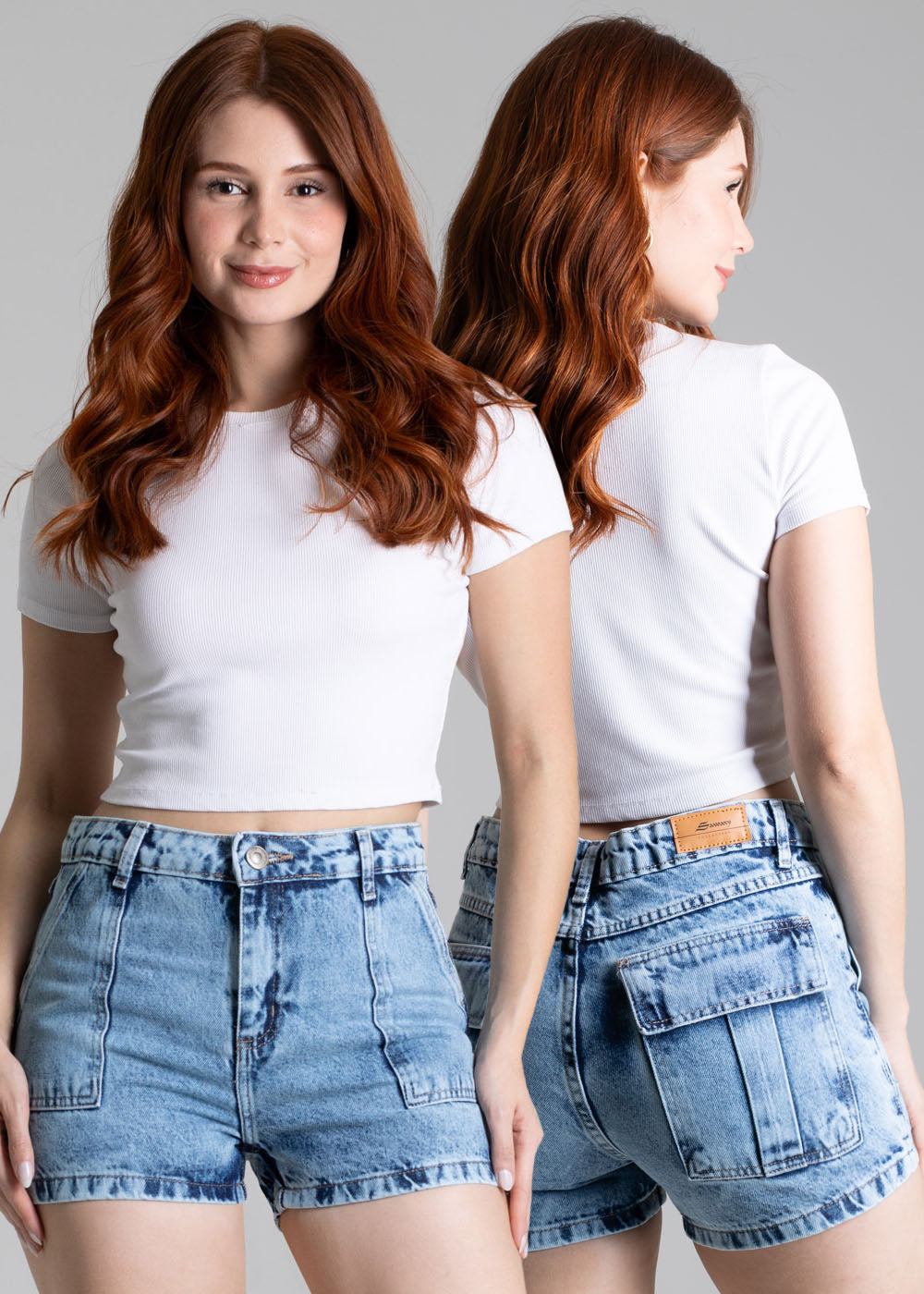 Shorts Jeans Sawary - 278351 AZUL