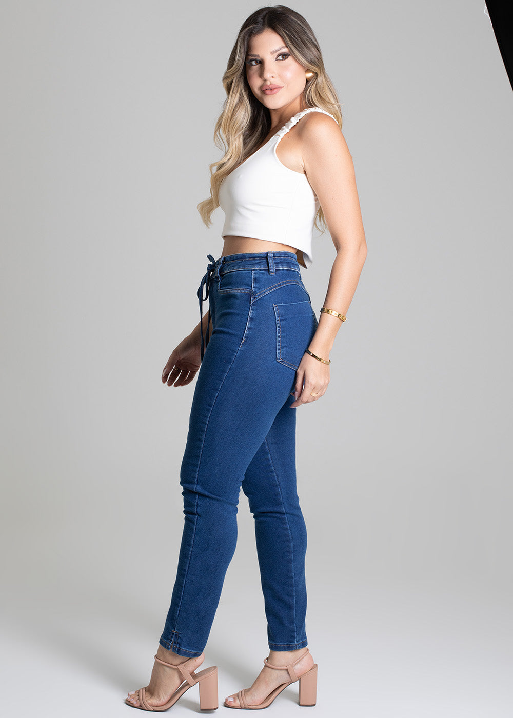 Calça Jeans Sawary Heart - 278375 AZUL