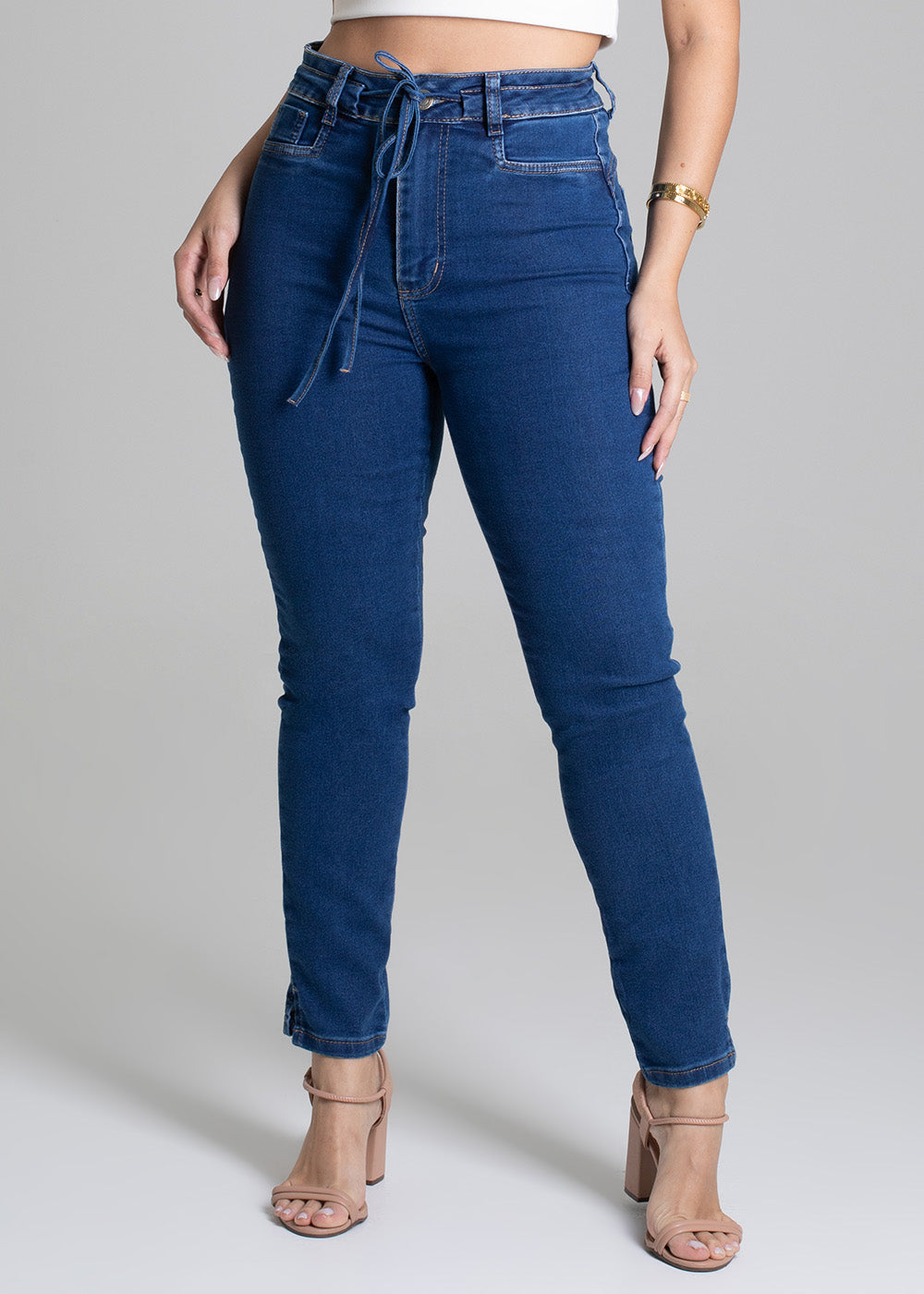 Calça Jeans Sawary Heart - 278375 AZUL