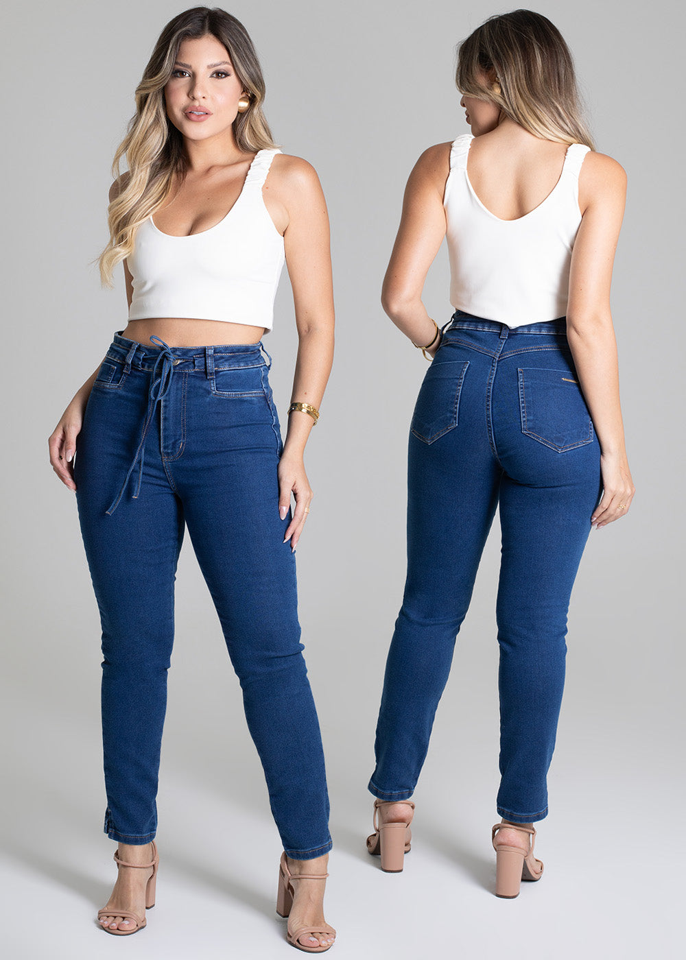 Calça Jeans Sawary Heart - 278375 AZUL