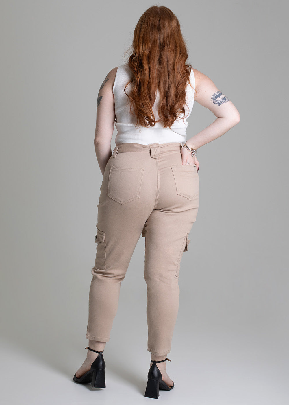 Calça Sarja Sawary Plus Size Mom - 278428 BEGE