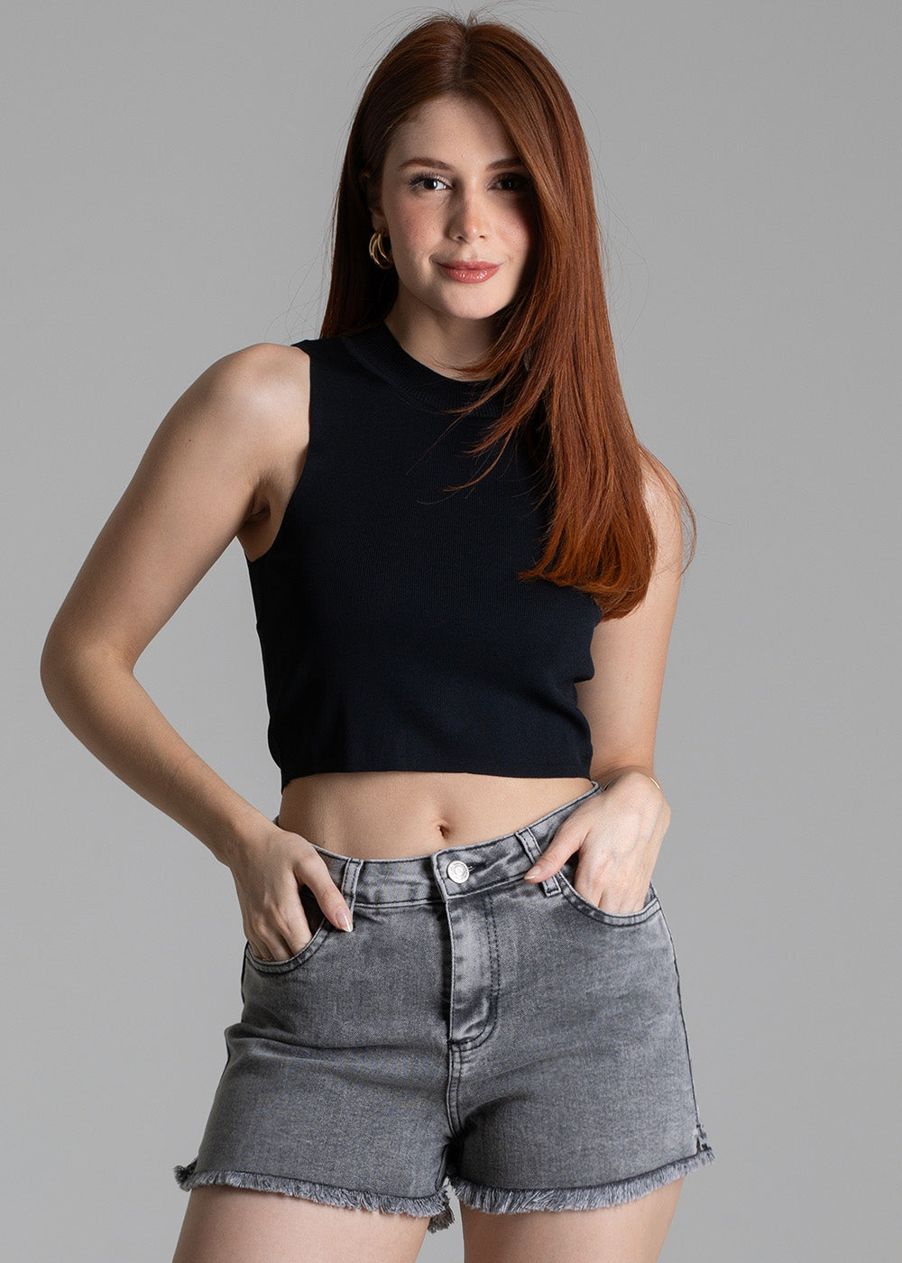 Shorts Jeans Sawary - 278473 PRETO