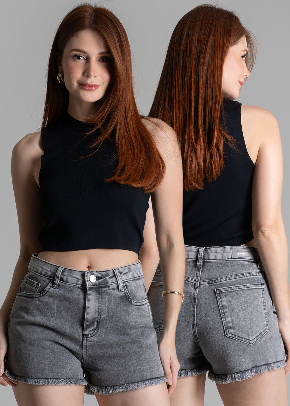 Shorts Jeans Sawary - 278473 PRETO