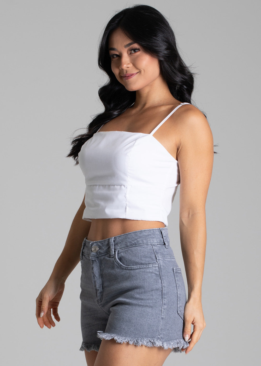 Shorts Jeans Sawary - 278547 CINZA