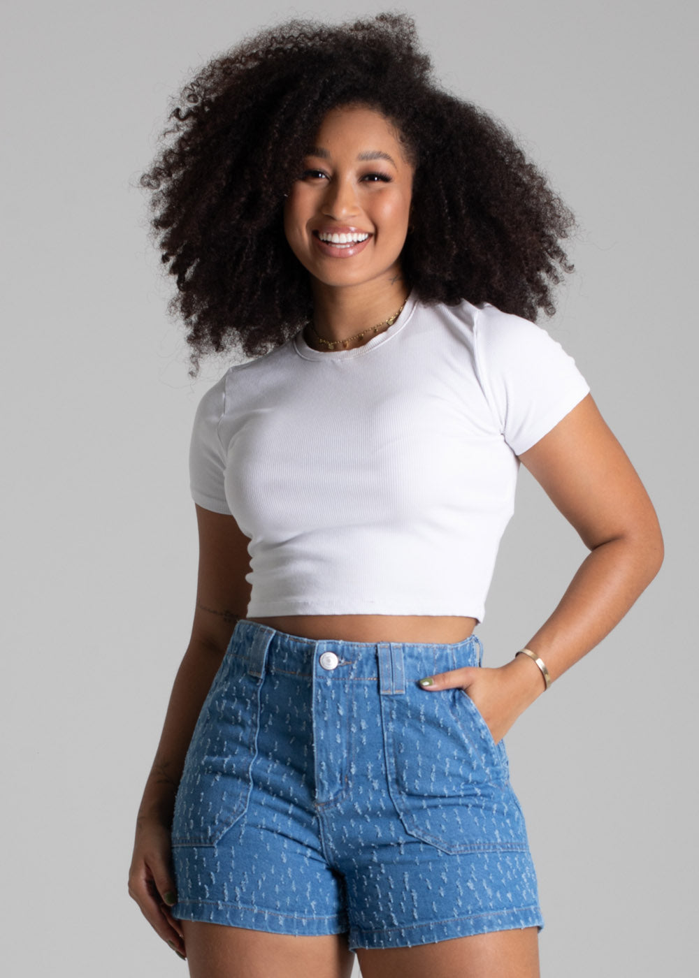 Shorts Jeans Sawary - 278552 AZUL