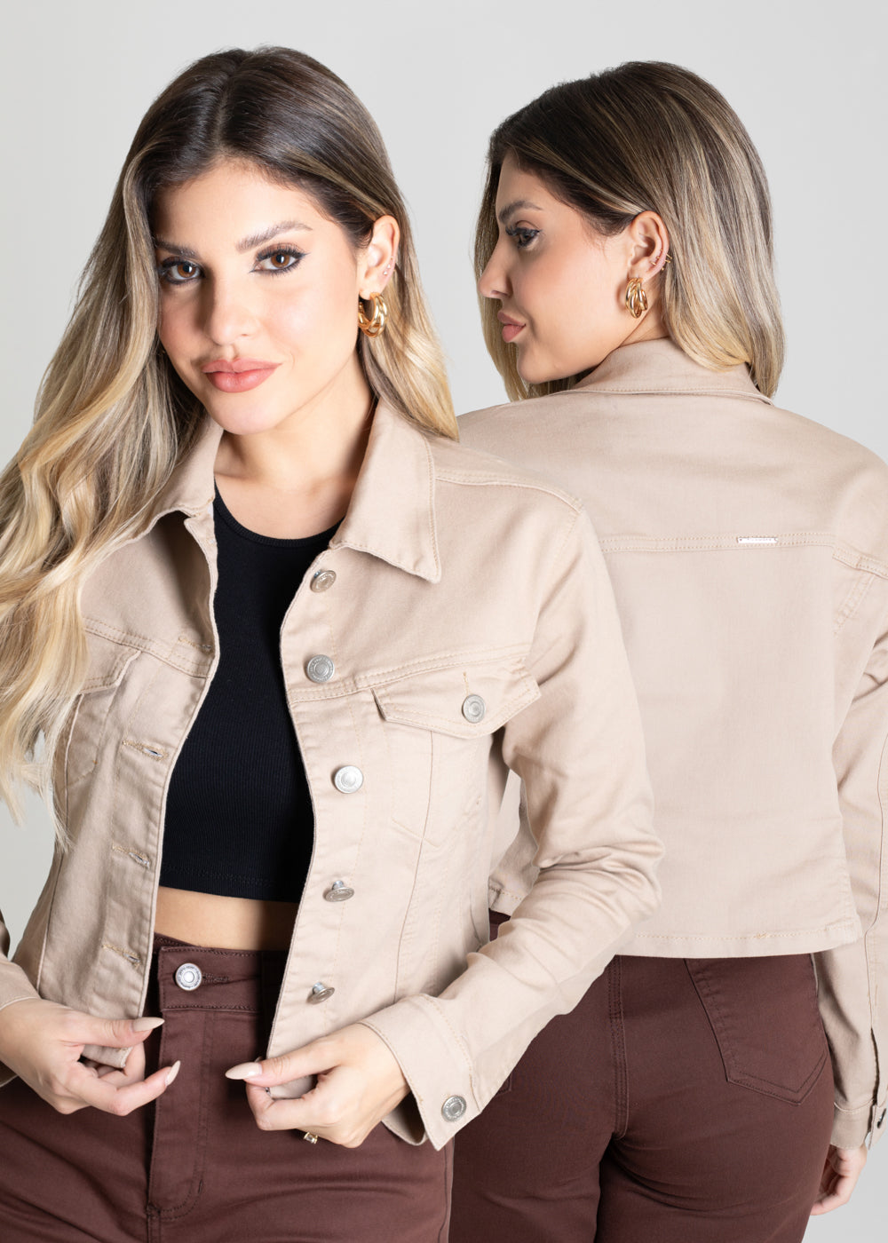 Jaqueta Sarja Sawary - 278604 BEGE