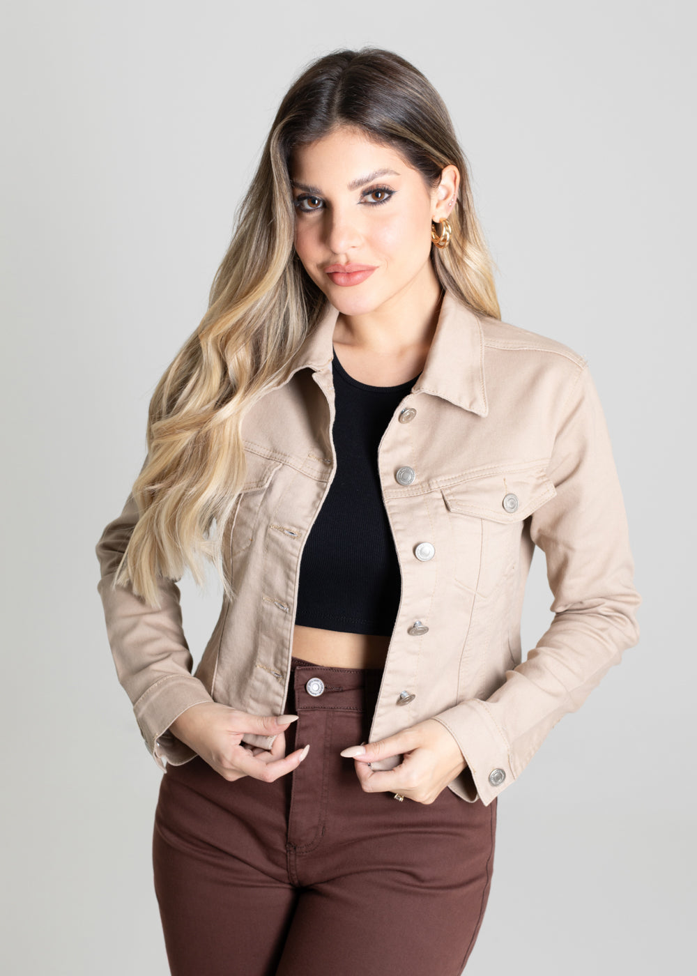 Jaqueta Sarja Sawary - 278604 BEGE