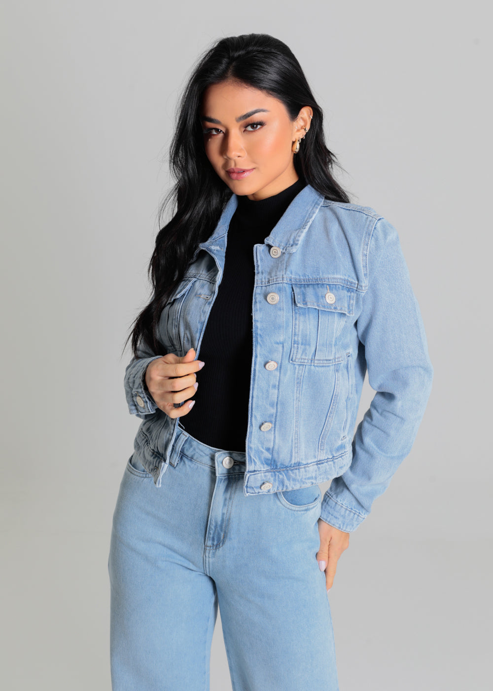 Jaqueta Jeans Sawary - 278631 AZUL