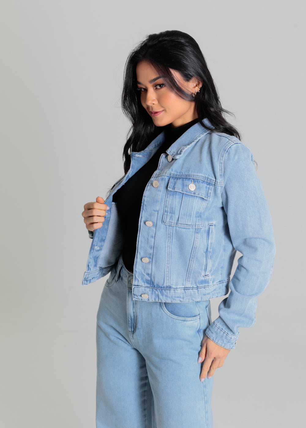 Jaqueta Jeans Sawary - 278631 AZUL