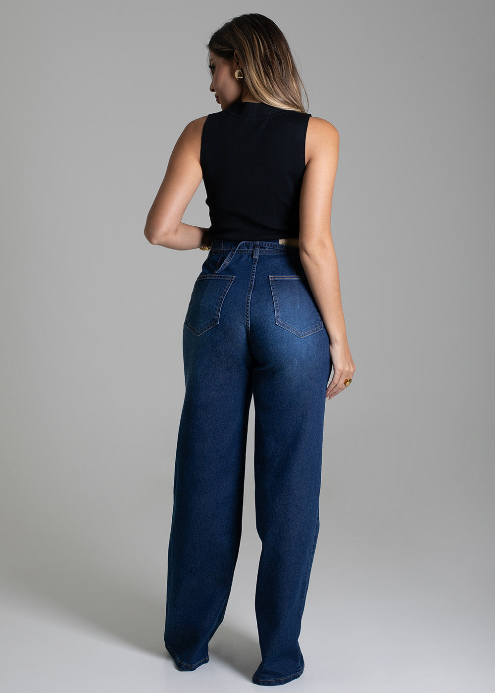 Calça Jeans Sawary Wide Leg - 278654 AZUL