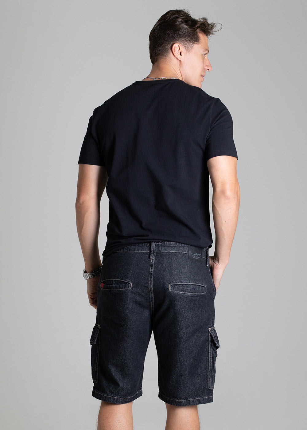 Bermuda Jeans Sawary - 278675 PRETO