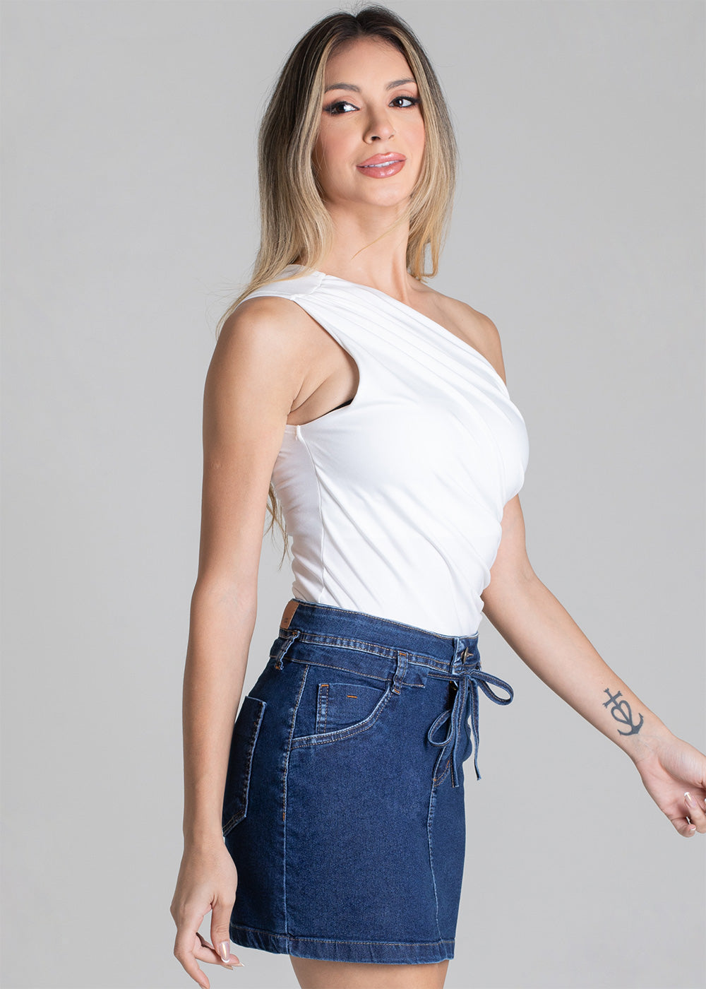 Saia Jeans Sawary - 278756 AZUL