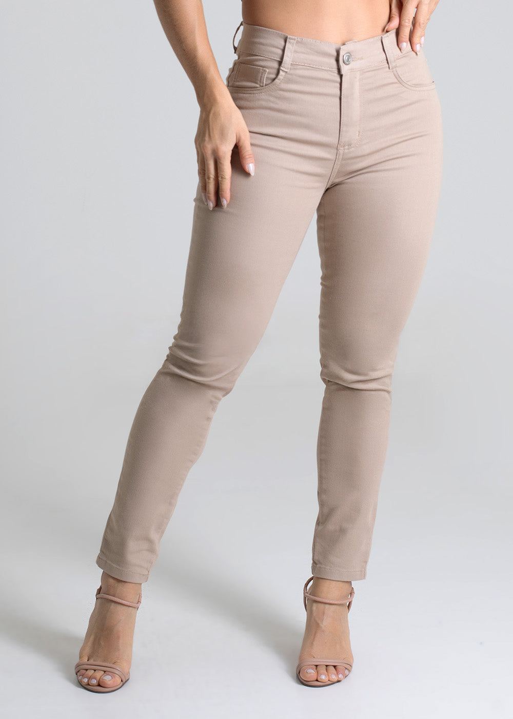 Calça Sarja Sawary Skinny - 278784 BEGE
