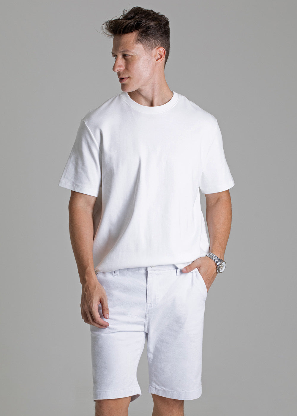 Bermuda Sarja Sawary - 278786 BRANCO