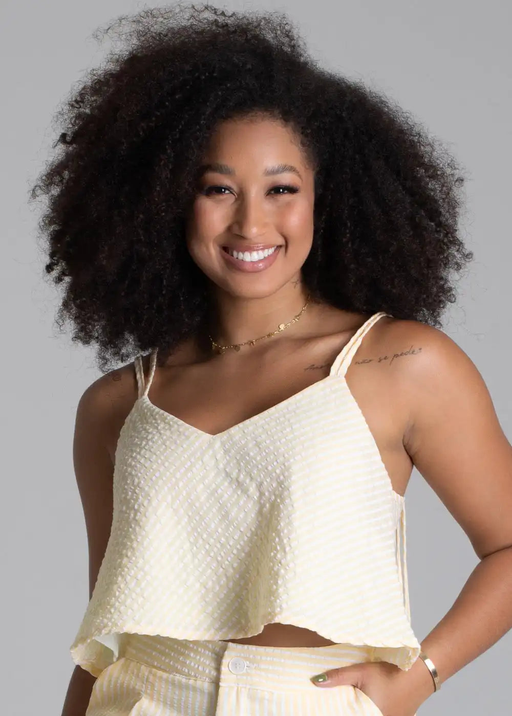 Cropped Sawary Fino - 278796 AMARELO