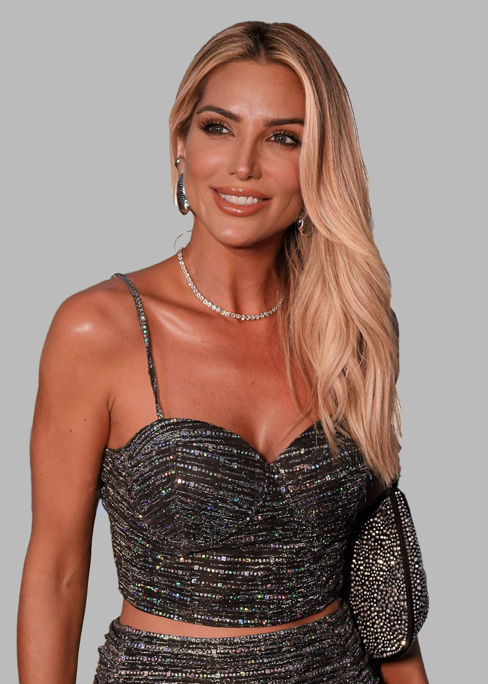 Cropped Sawary Brilhante - 278799 PRETO