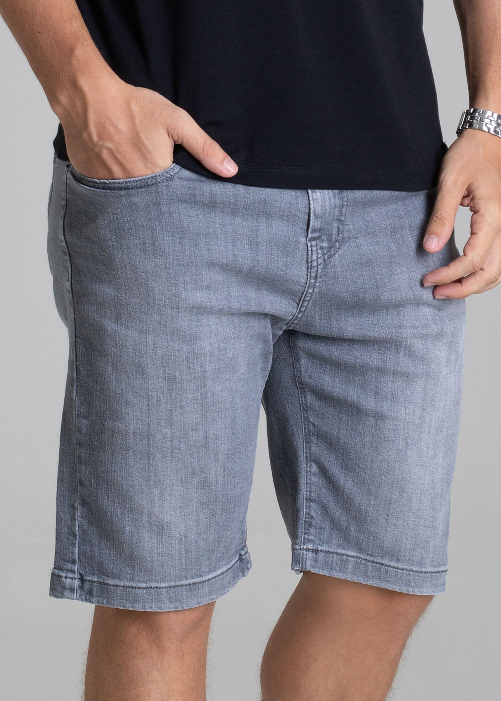 Bermuda Jeans Sawary - 278874 CINZA
