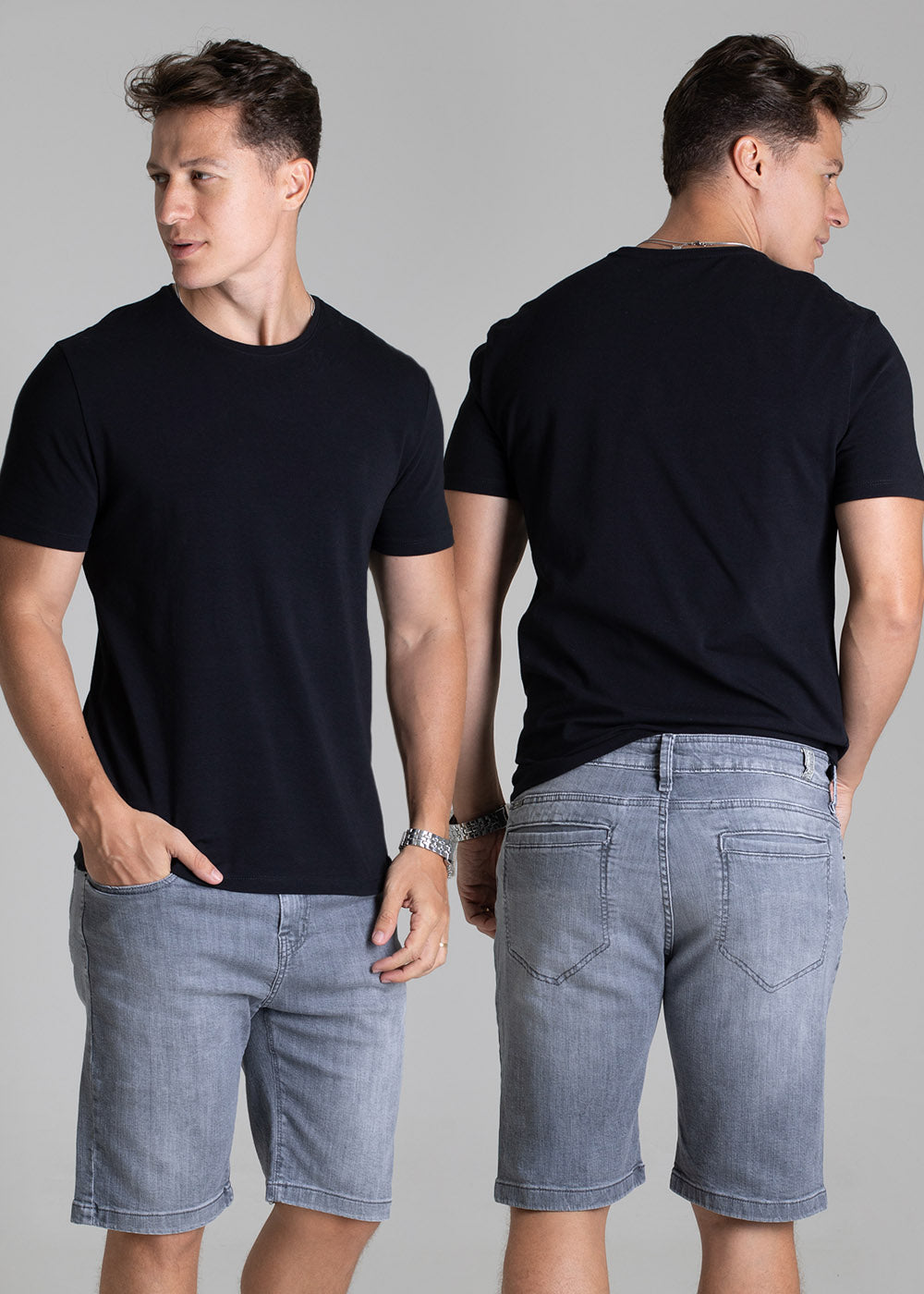 Bermuda Jeans Sawary - 278874 CINZA
