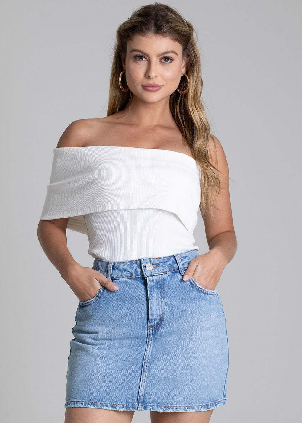 Saia Jeans Sawary - 278891 AZUL