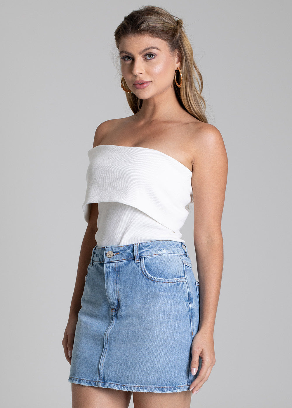 Saia Jeans Sawary - 278891 AZUL