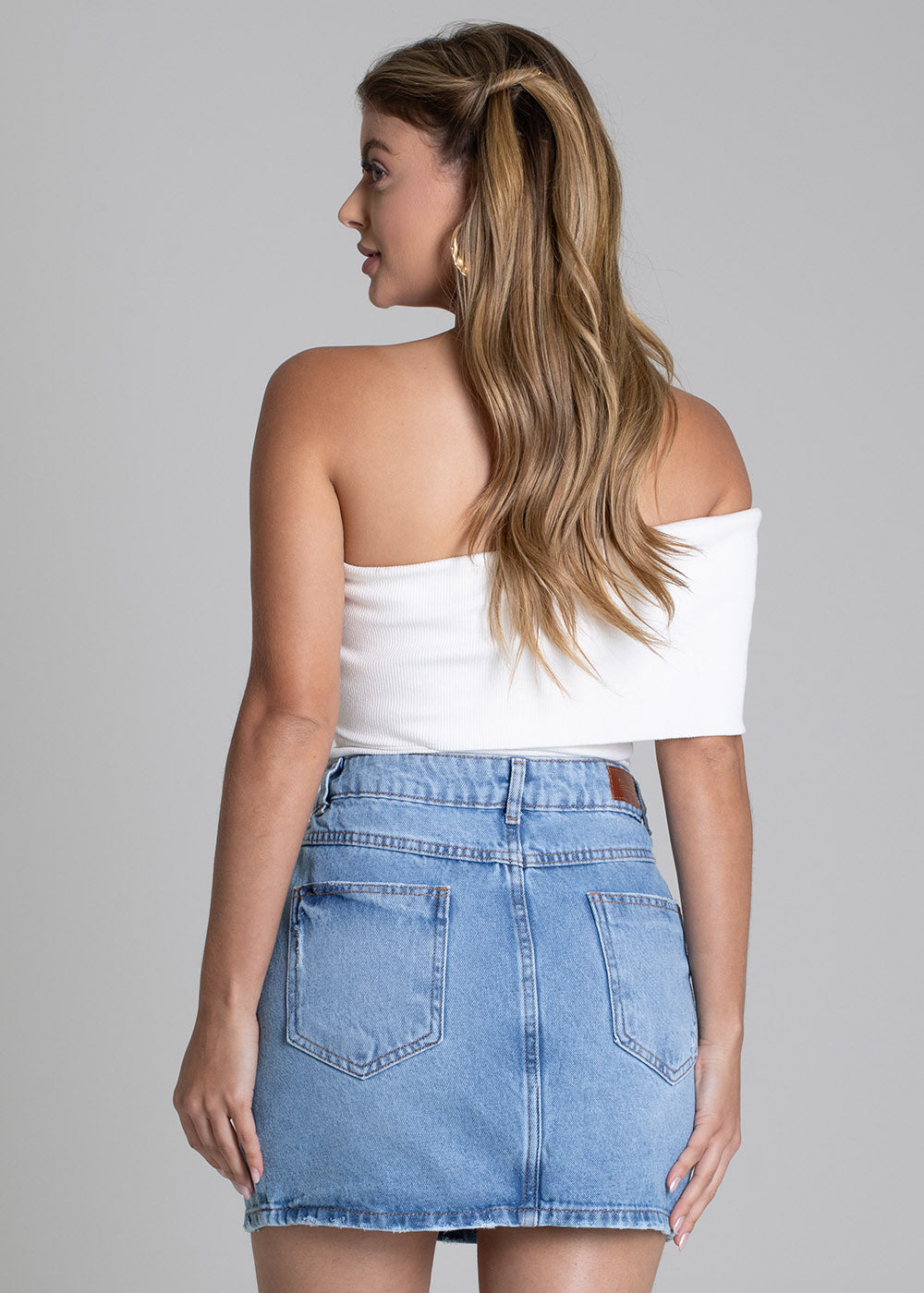 Saia Jeans Sawary - 278891 AZUL