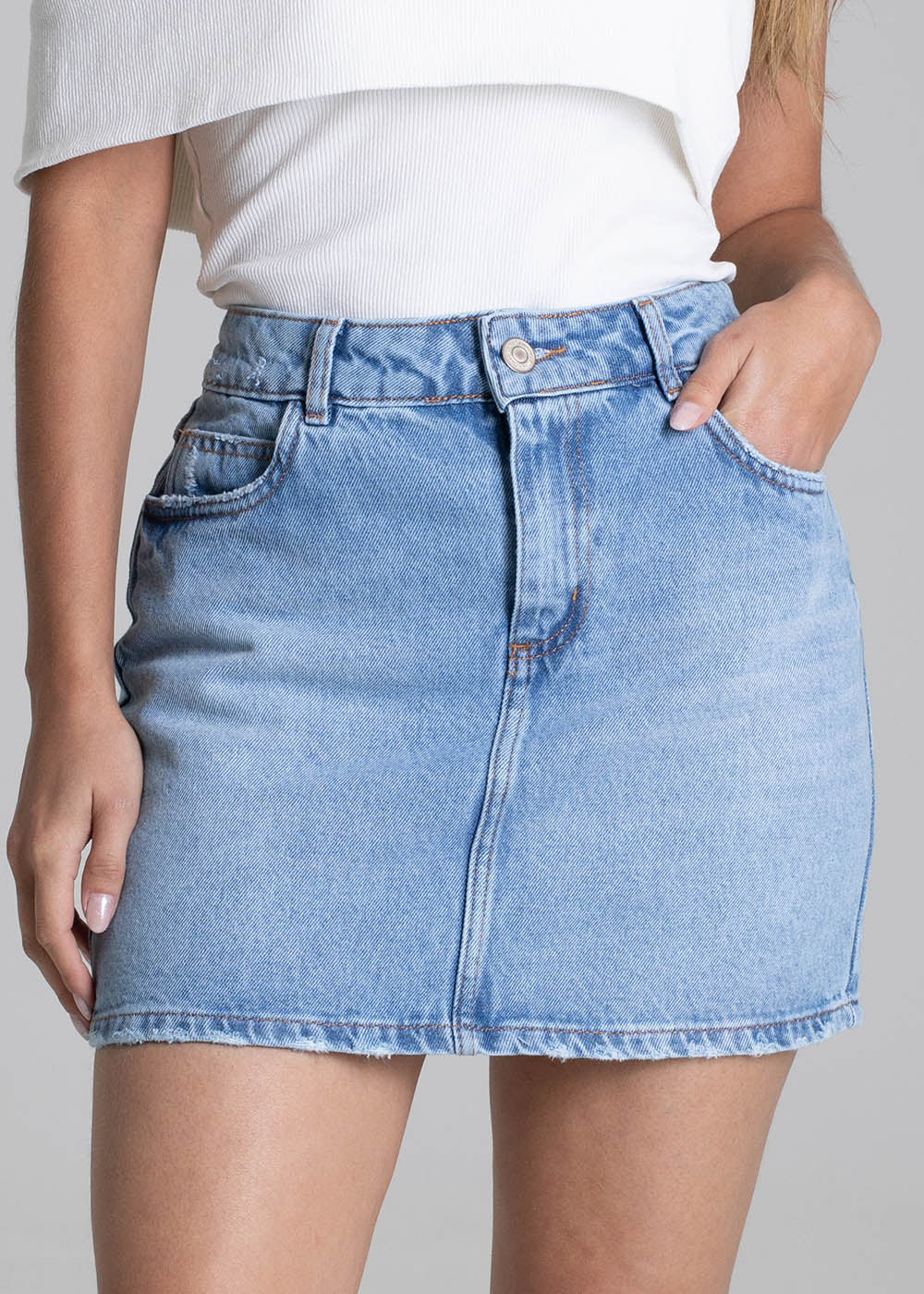 Saia Jeans Sawary - 278891 AZUL