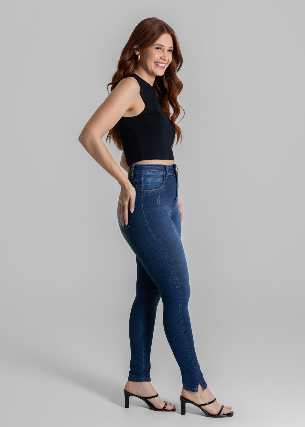 Calça Jeans Sawary Push Up - 278898 AZUL