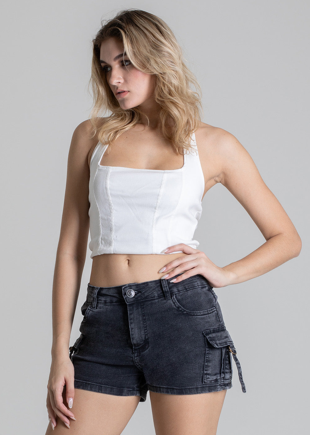 Shorts Jeans Sawary - 278927 PRETO