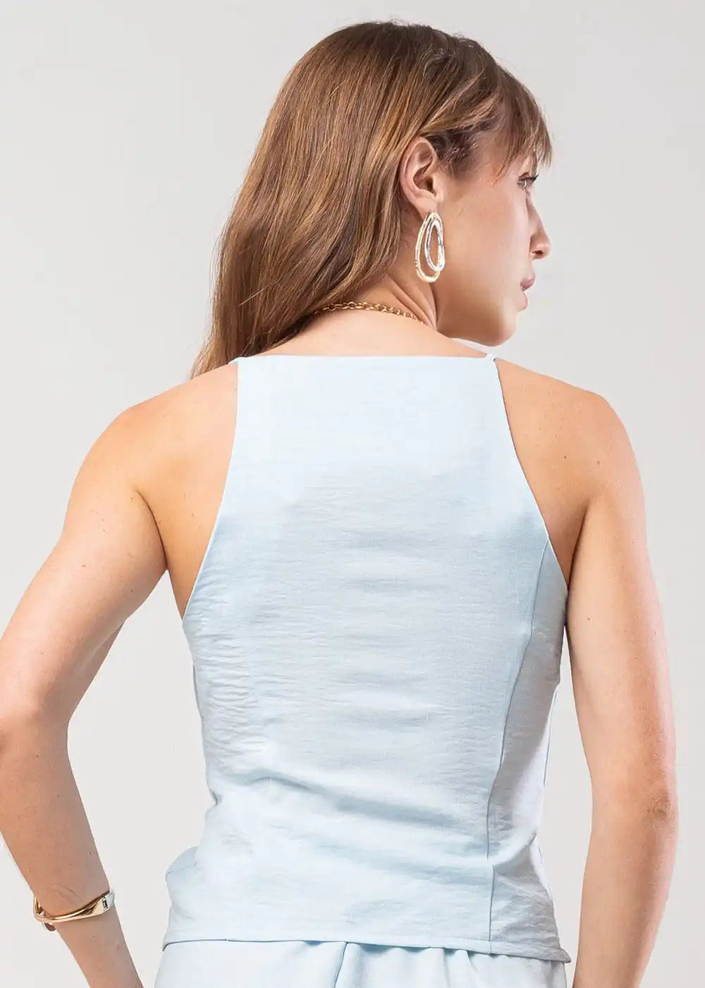 Colete Sawary Alça fina - 278955 AZUL