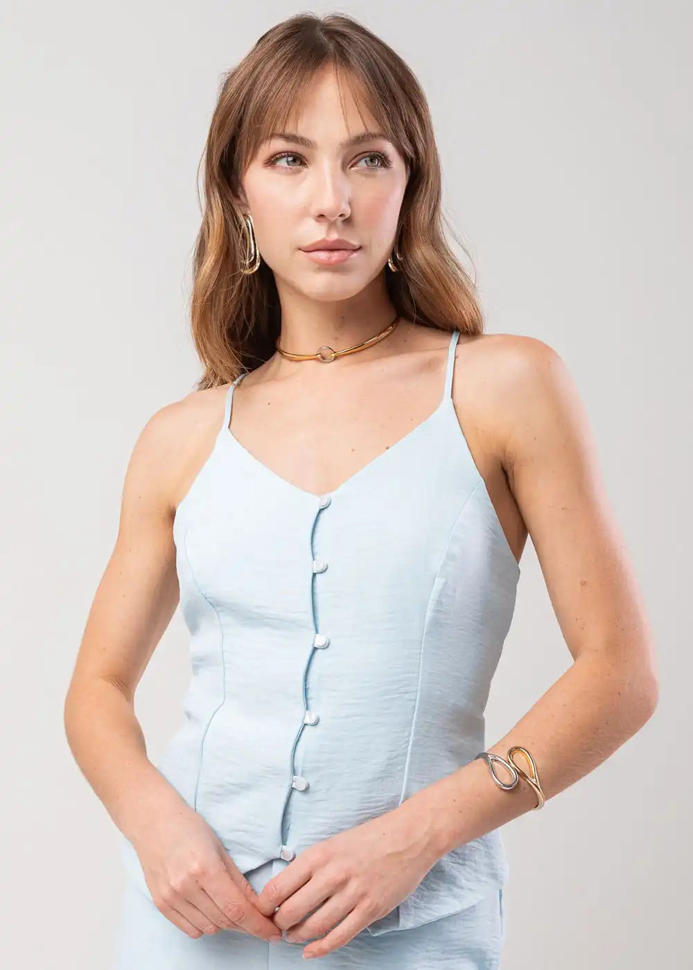 Colete Sawary Alça fina - 278955 AZUL