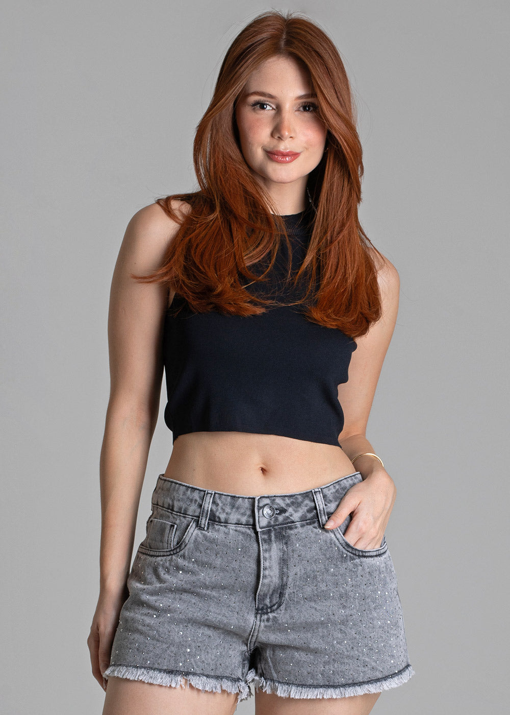 Shorts Jeans Sawary - 278989 PRETO