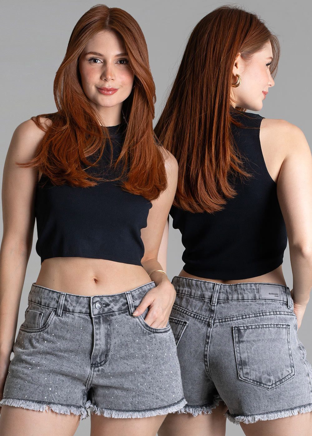 Shorts Jeans Sawary - 278989 PRETO